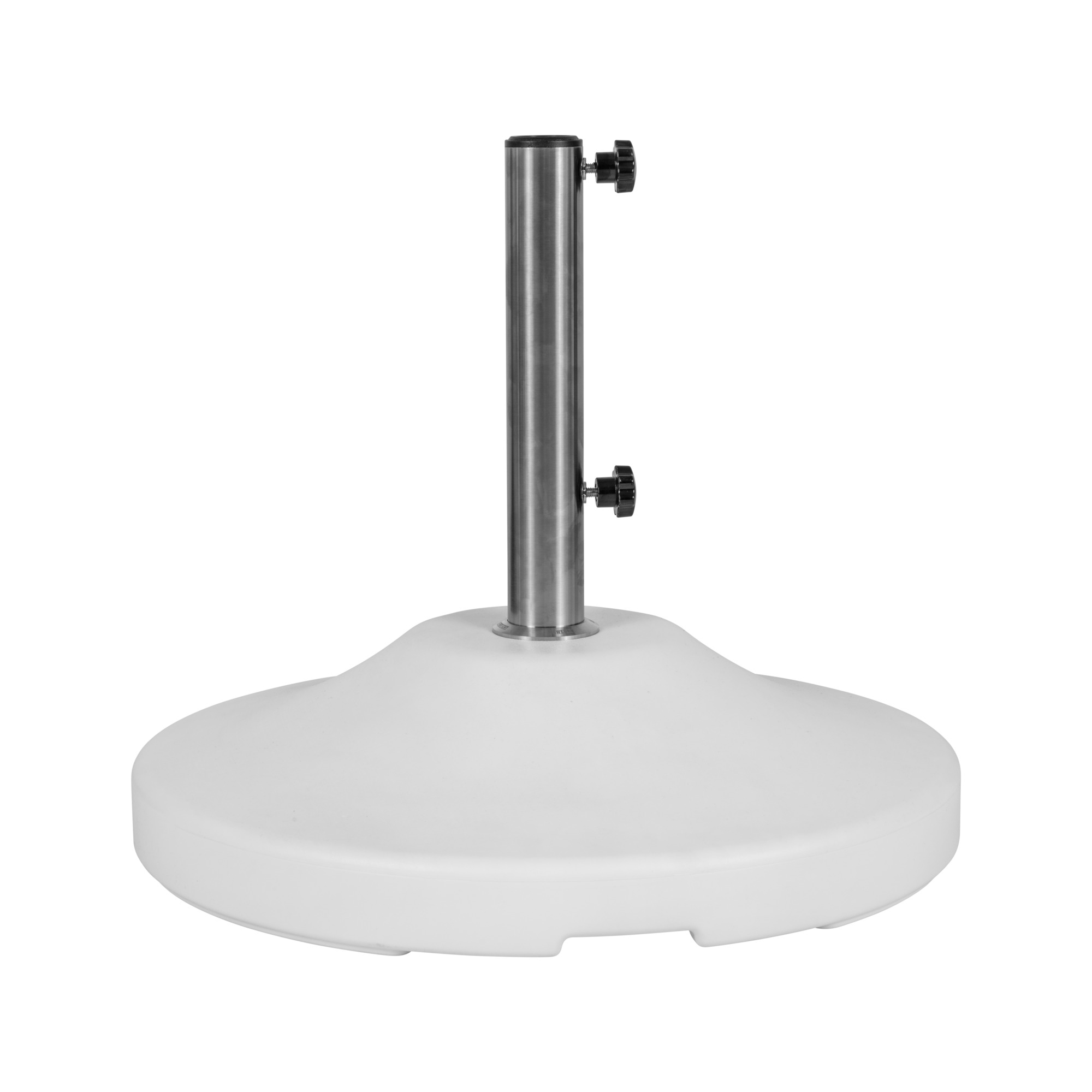 US Weight, Fillabe Free Standing Umbrella Base (White), Shape Circle, Model# FUB120WE